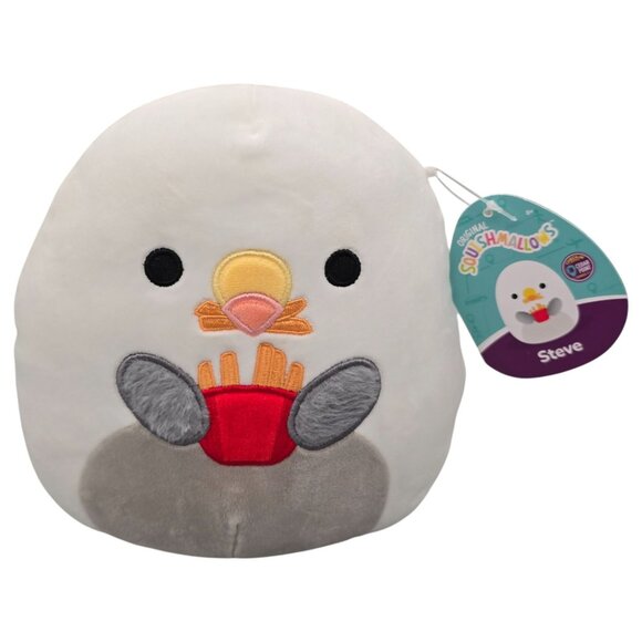 Squishmallows 8" Seagull Steve Cedar Point Check-In Series 1 Plush Fries - Picture 1 of 14